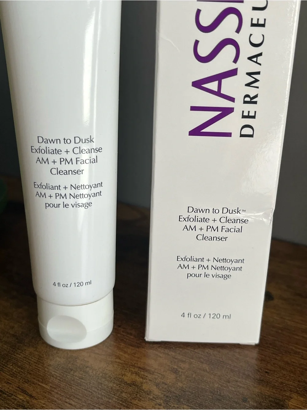 NassifMD Dawn to Dusk Exfoliate + Cleanse Facial Cleanser — 120 ml